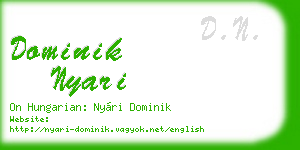 dominik nyari business card